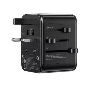Incarcator de retea Wekome WP-U03 Pop Series Universal Travel Charger(30W) US+EU+UK+AU [Black]